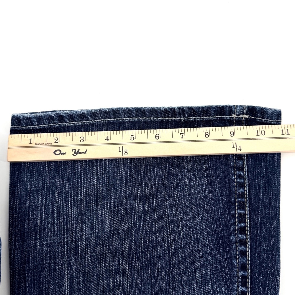 Silver Jeans Tuesday Flare Women 31x31 Dark Wash Low Rise Distressed - Picture 14 of 14
